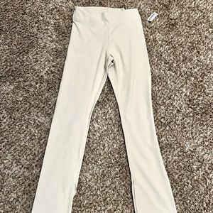 Extra High-Waisted PowerSoft Rib-Knit Split Flare Leggings for Women